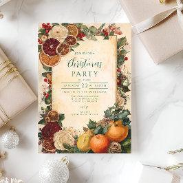 Torkad Orange och fruktig jul Inbjudningar