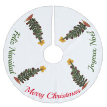 Torkad pressblomma Julgran Skirt