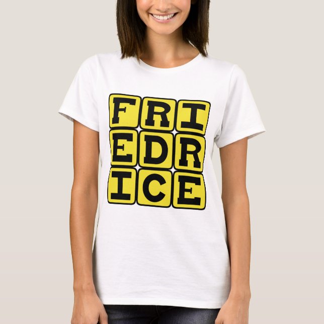 Torkad Ris, kinesisk sidrisk T Shirt (Framsida)
