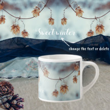 Torkad Skutt Garland i vinterbotten