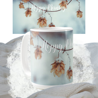 Torkad Skutt Garland i vinterbotten Kaffemugg