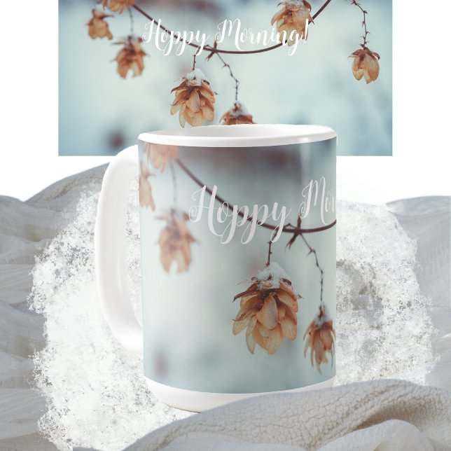 Torkad Skutt Garland i vinterbotten Kaffemugg (Skapare uppladdad)