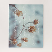 Torkad Skutt Garland i vinterbotten