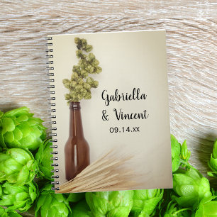 Torkad Skutt och vetebryggeriet Bröllop Guest Bok Anteckningsbok
