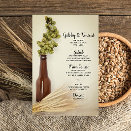 Torkad Skutt och vetebryggeriet Bröllop Menu