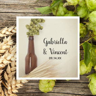 Torkad Skutt och vetebryggeriet Bröllop Pappersservett
