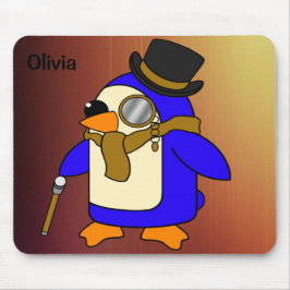 Torkad tecknad (penguin), konserverad med brunt lä musmatta