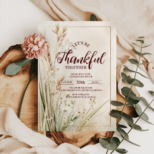 Torkad Thanksgiving av torkat torkat foder Inbjudningar