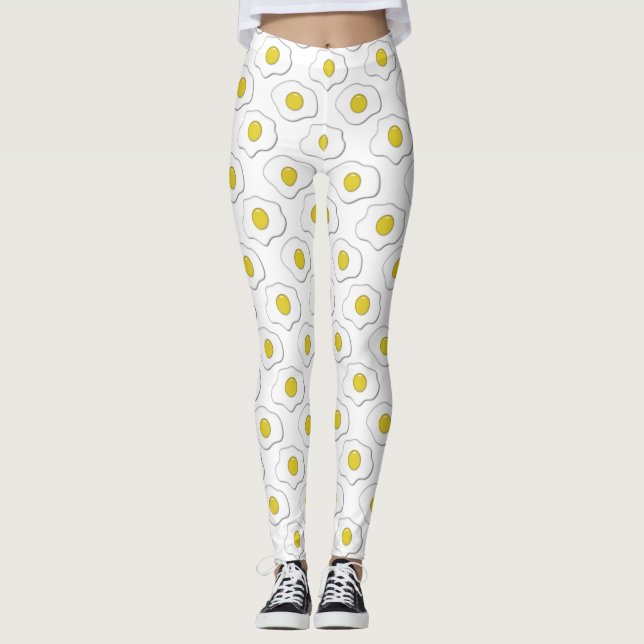 Torkade äggpolka Dot Mönster Leggings (Framsida)