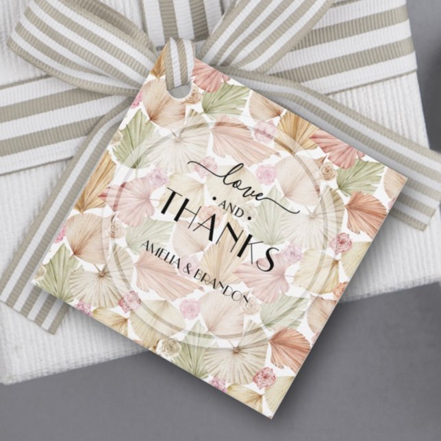 Torkade blad Blommor Bröllopsfest Gåvor Etiketter (Skapare uppladdad)