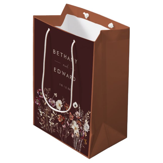 Torkade djupblommor Bröllop (Framsidan Vinklad)