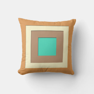 Torkade fyrkanter i mitten av århundradet - tan oc kudde