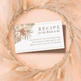 Torkade Handflatan Pampas Grass Recipe för utsäde Tilläggskort