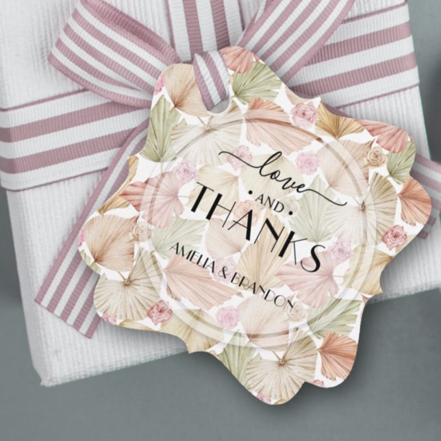 Torkade Löv Flowers Bröllop Gåvor Etiketter (Skapare uppladdad)