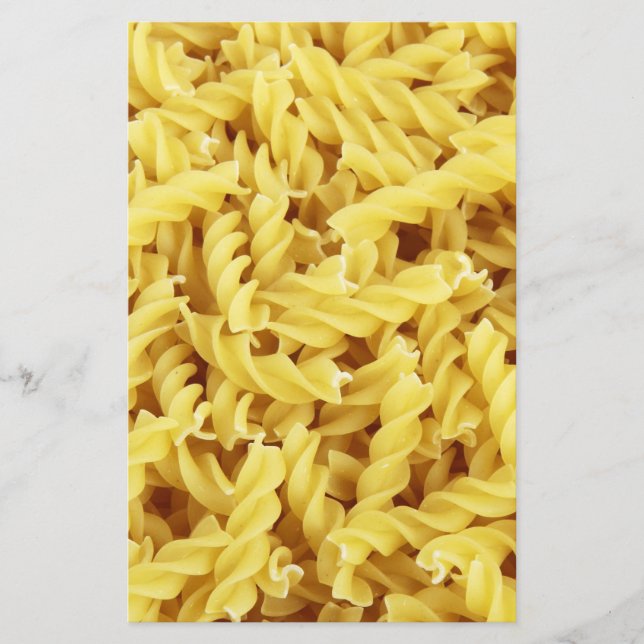 Torkade pastaprodukter (italienska livsmedel) brevpapper (Framsida)