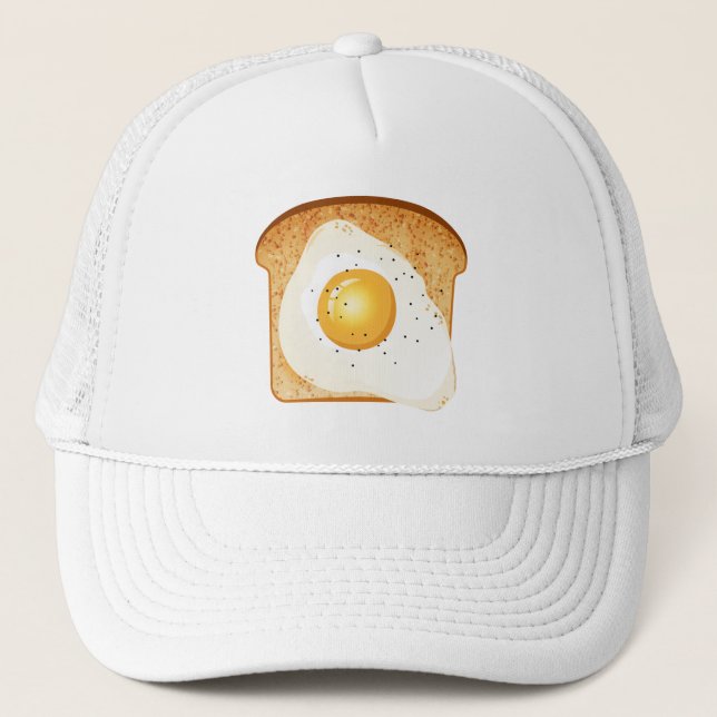 Torkat ägg på toast truckerkeps (Framsida)