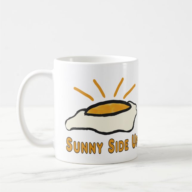 Torkat ägg - Sunny Side Up Kaffemugg (Vänster)