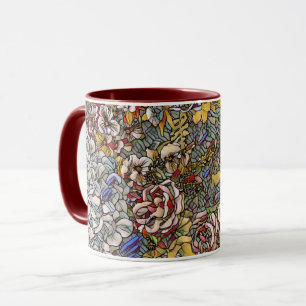 Torkat glas, botaniskt Blommigt Mugg