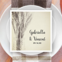 Torkat korn i Flaska Land Farm Bröllop