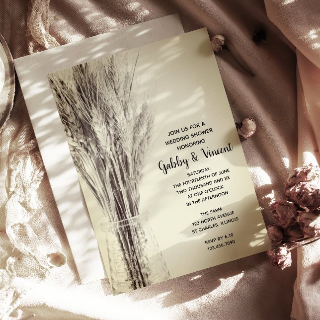 Torkat korn i Mjölk Flaska Möhippa Inbjudningar (Skapare uppladdad)