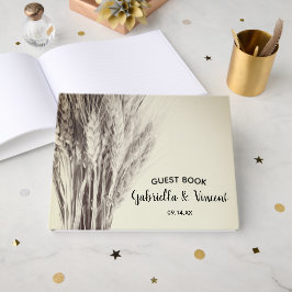 Torkat korn Land Farm Bröllop Gästböcker