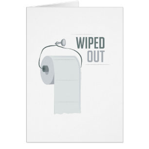 Torkat ut hälsningskort