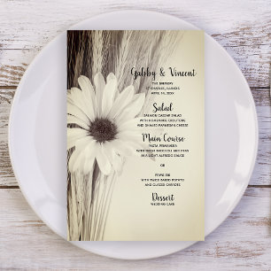 Torkat vete och Daisy Land Farm Bröllop Menu