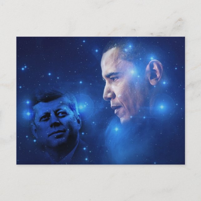 Torkens färd, John F. Kennedy Barack Obama Vykort (Framsida)