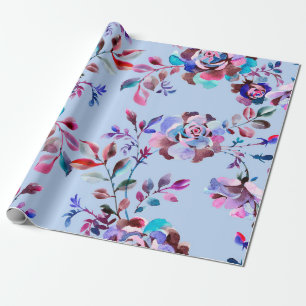 Torkfärgsbotaniskt sömlöst mönster. Hand plockade Presentpapper