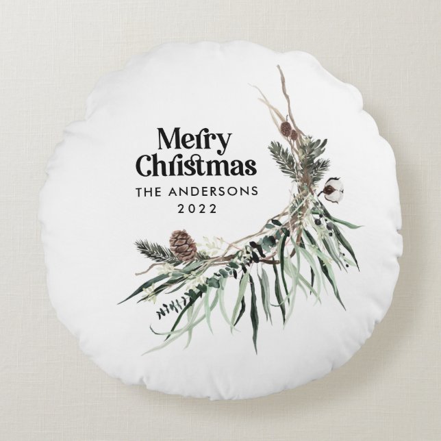 Torkkamera i modern elegant rund kudde (Framsidan)