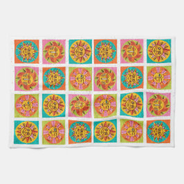 Torkmör i det moderna Sol-Ansikte Kökshandduk