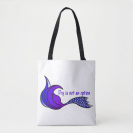 Torkning är inte en alternativ lila sjöjungfru sva tygkasse