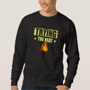 Torkning av den heta Chipotle Squad Spicy Food Fla Lång Ärmad Tröja