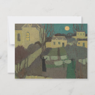 Torkning av Linen eller Moonrise i Priory: Vykort