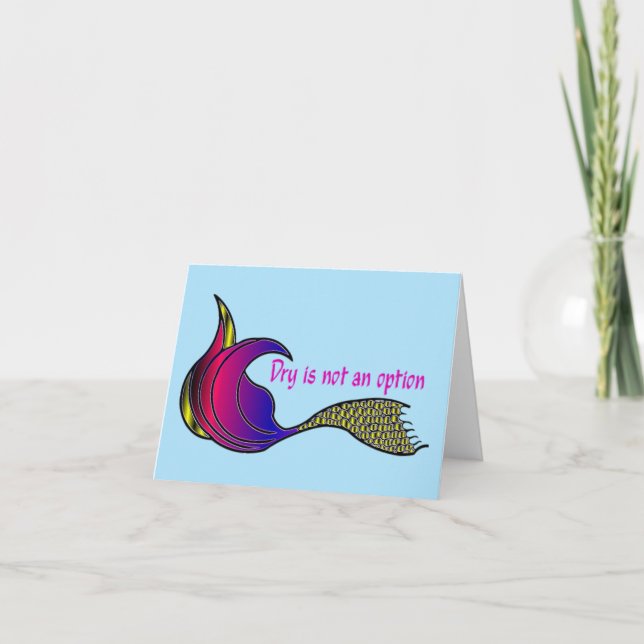 Torkning med flera färgader är inte ett tillvalsko tack kort (Framsida)