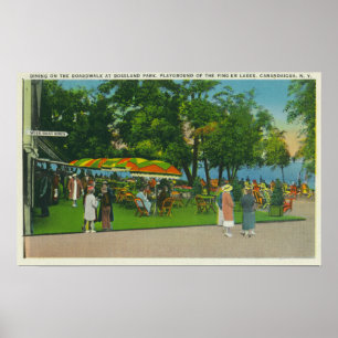Torkning på Boardpromenaden vid Roseland Park Scen Poster