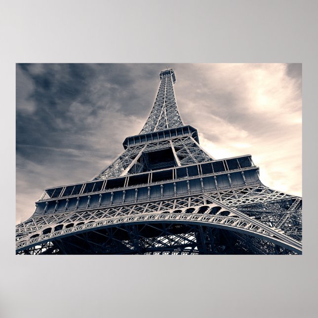 Torktumling Eiffel Torn Poster (Framsidan)