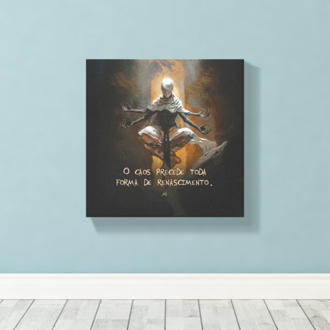 Tormenta (com frase) canvastryck (Insitu (trägolv))