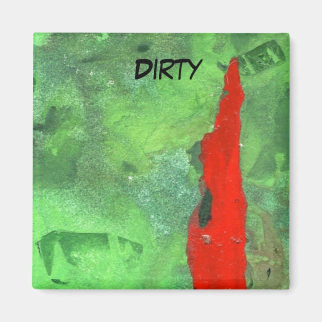 "Torn #1" Abstrakt Dishwasher Magnet (Framsidan)