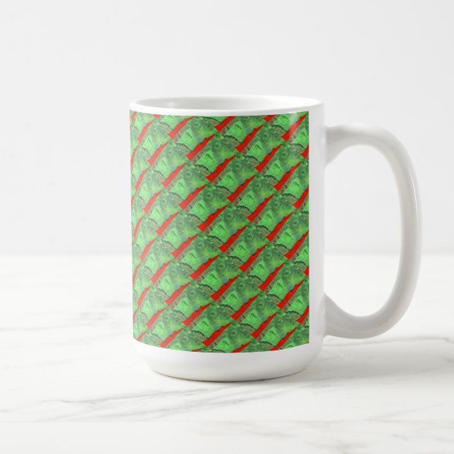 "Torn #1-färgad" Abstrakt design Mugg (Höger)