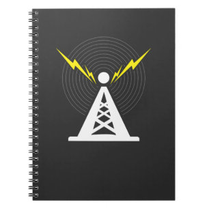 Torn Antenna Ham Radio Operatör Anteckningsbok