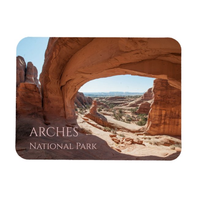 Torn Arch, Arches National Park, Utah Postcard Magnet (Horisontell)