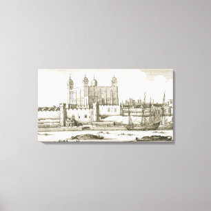 Torn av London, 1647 (gravyr) Canvastryck