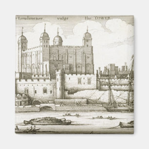 Torn av London, 1647 (gravyr) Magnet