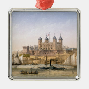 Torn av London, c.1862 (färglithoen) Julgransprydnad Metall