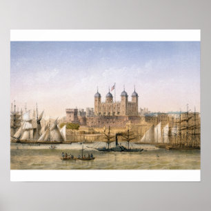 Torn av London, c.1862 (färglithoen) Poster