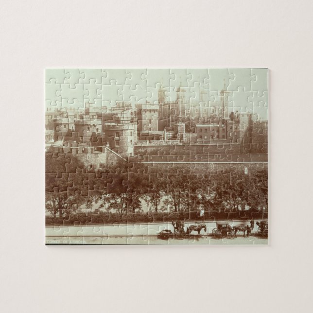 Torn av London (sepiafotoet) Pussel (Horisontell)