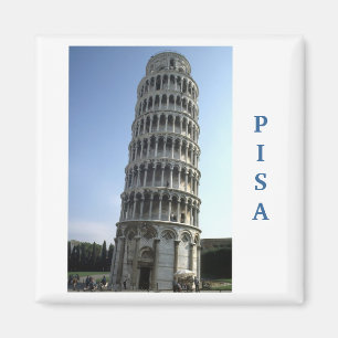 "Torn av Pisa, italien" kylmagnet Magnet