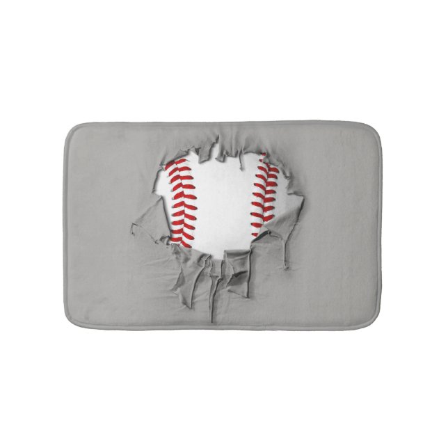 Torn Baseball Bath Mat Badrumsmatta (Framsidan)