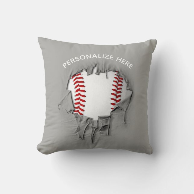 Torn Baseball Dekorativ kudde (Framsida)